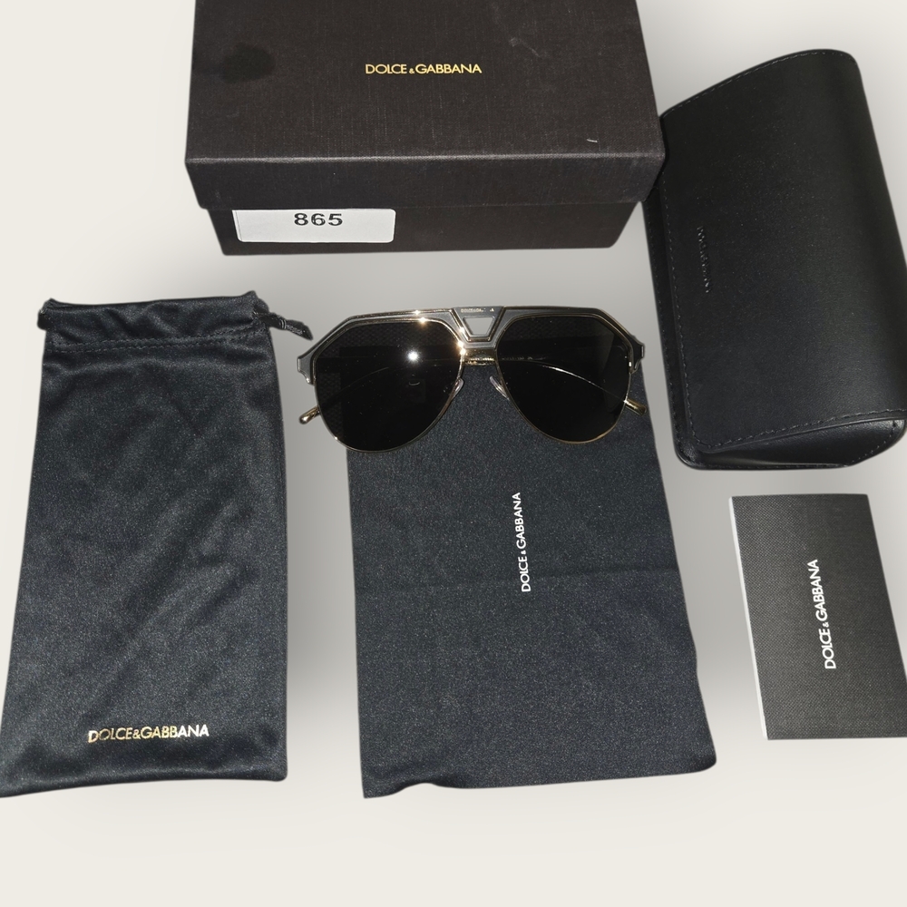 Dolce & Gabbana Sunglasses Men's DG2257 1334/87 Gold/Matte Black 60-13-150